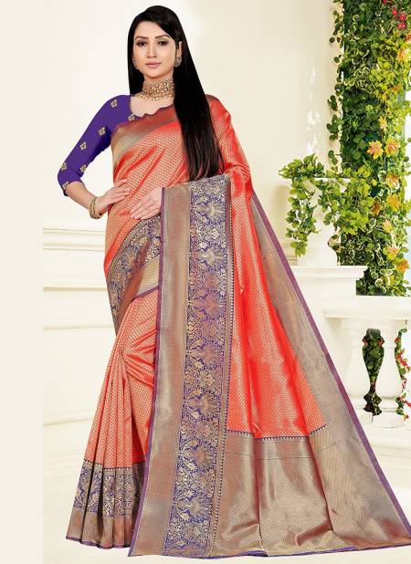 1006 Santraj New Exclusive Wear Designer Silk Saree Collection 1006-Red